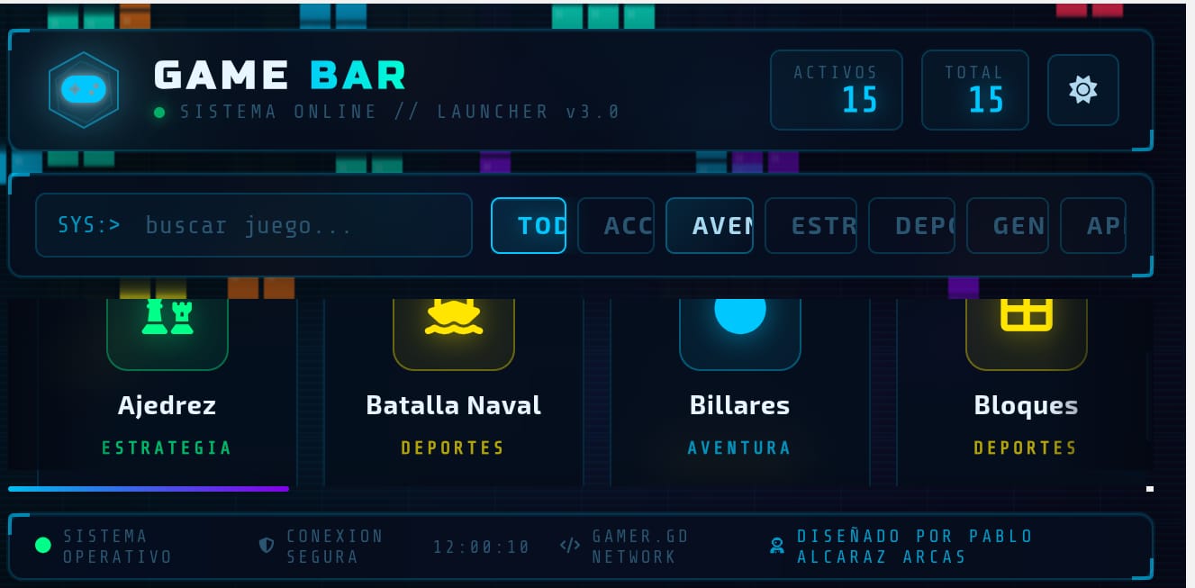 Aplicaciones Bar